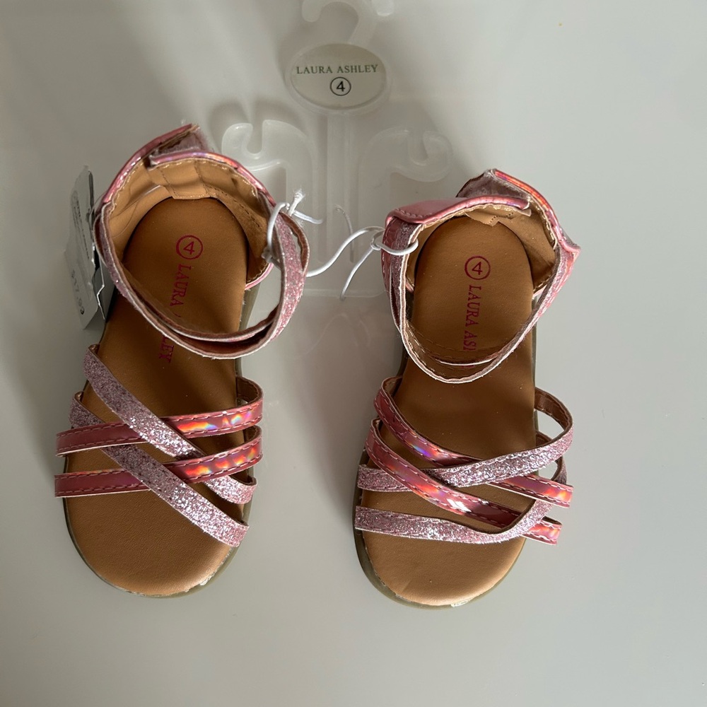 Laura Ashely size 4 baby girl sandal .